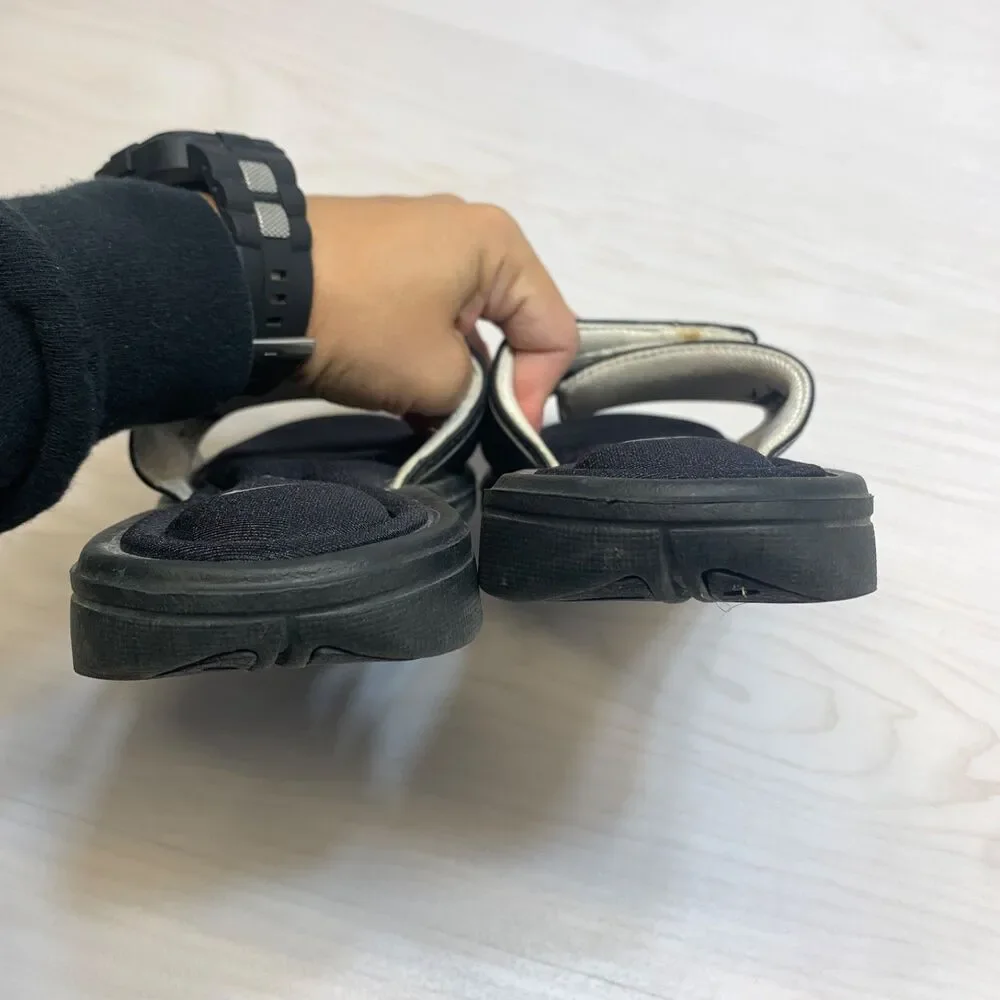 Nike 360883-011 Black Comfort Footbed Slides Slip On Women's‎ Sandals Size 8